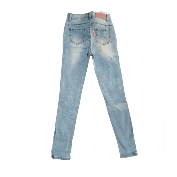 Stefany High Rise Destructed Skinny Women Jeans - Light Blue - Picture 2 of 5